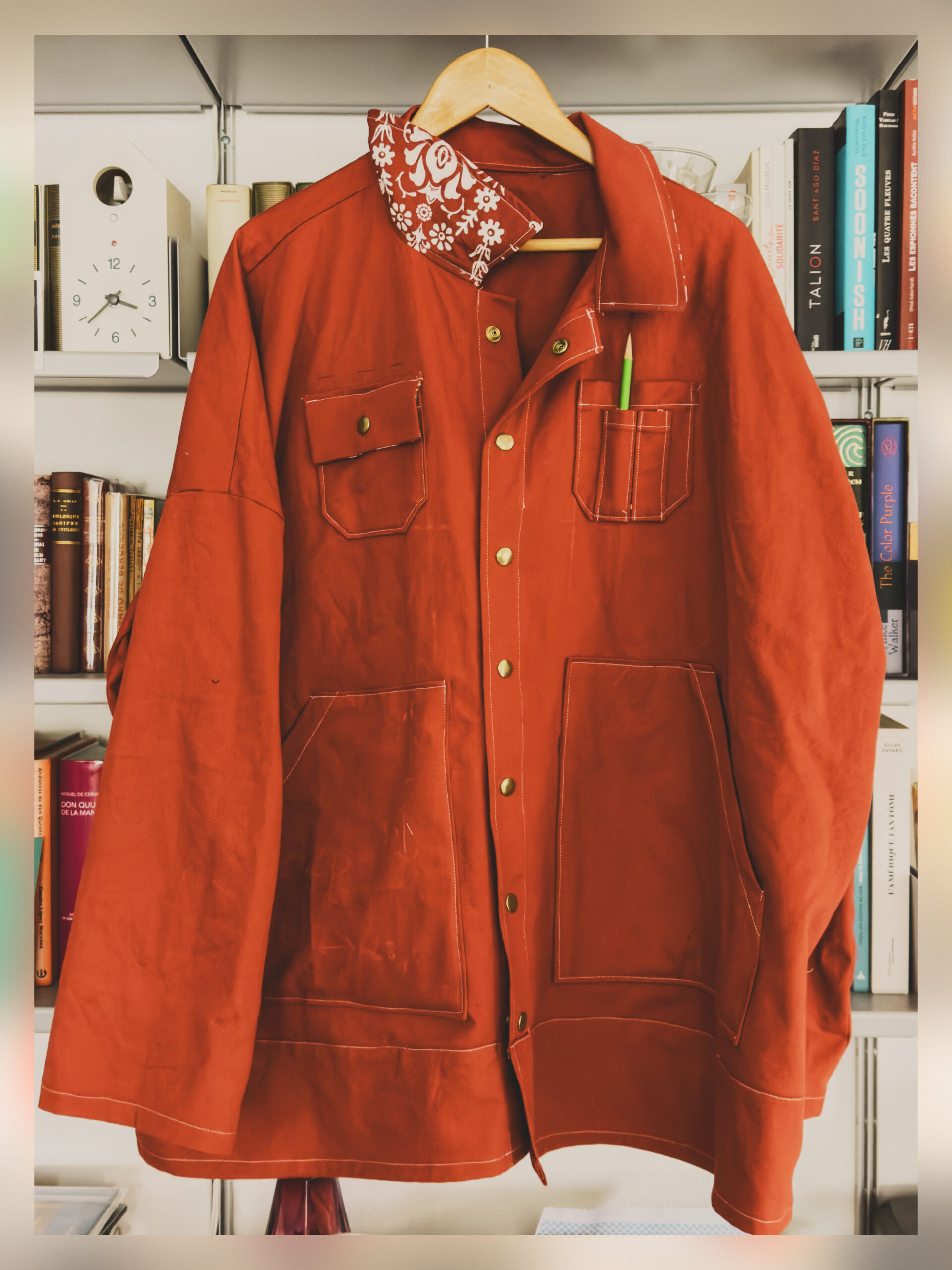 A red jacket.